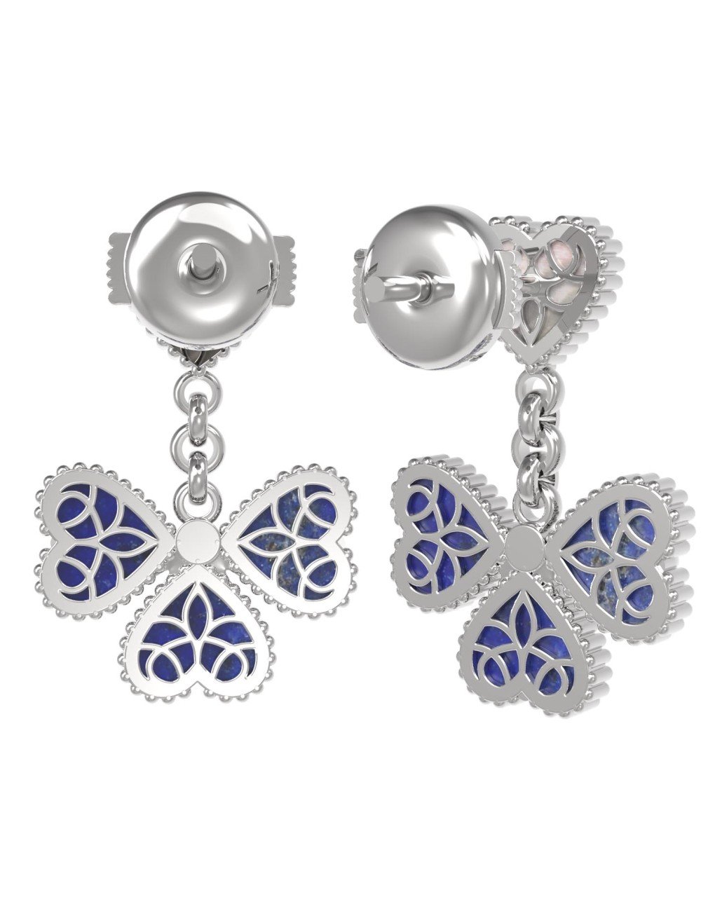Серьги из белого золота 585 пробы