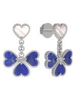 Серьги из белого золота 585 пробы